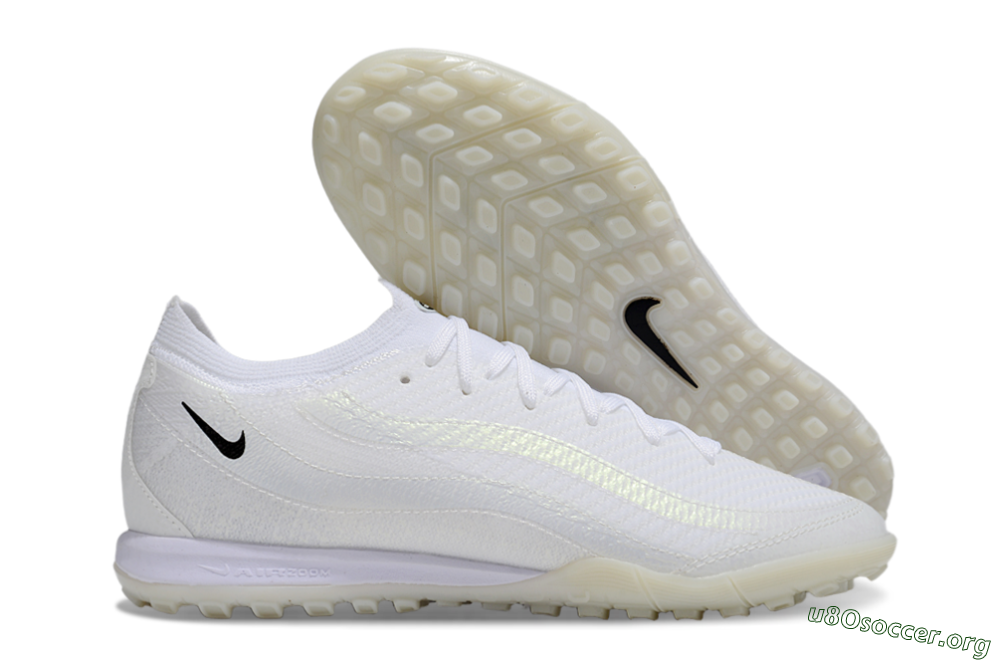 Nike Air Zoom Mercurial Vapor 16 Elite TF Football Shoes - White/Beige/Black 2