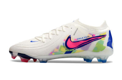 Nike Phantom GX 2 Elite FG Football Boots - White/Pink/Blue
