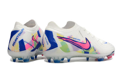 Nike Phantom GX 2 Elite FG Football Boots - White/Pink/Blue