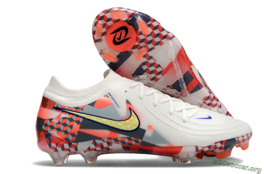 Nike Phantom GX 2 Elite FG Football Boots - White/Red/Yellow 2