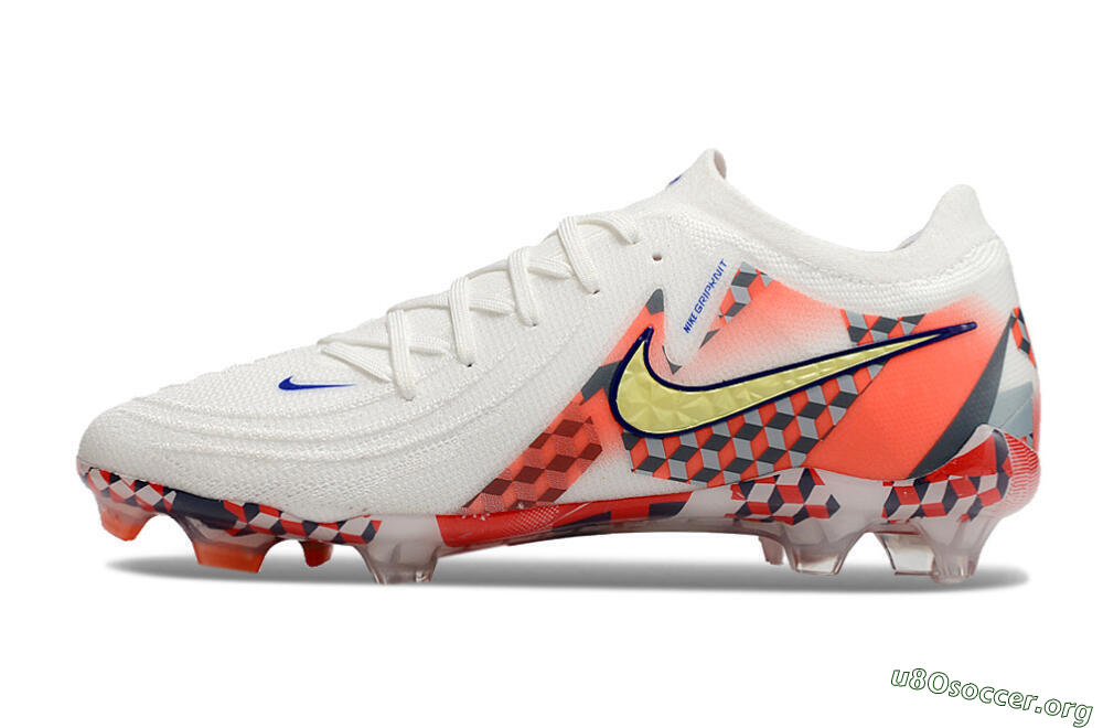 Nike Phantom GX 2 Elite FG Football Boots - White/Red/Yellow 3