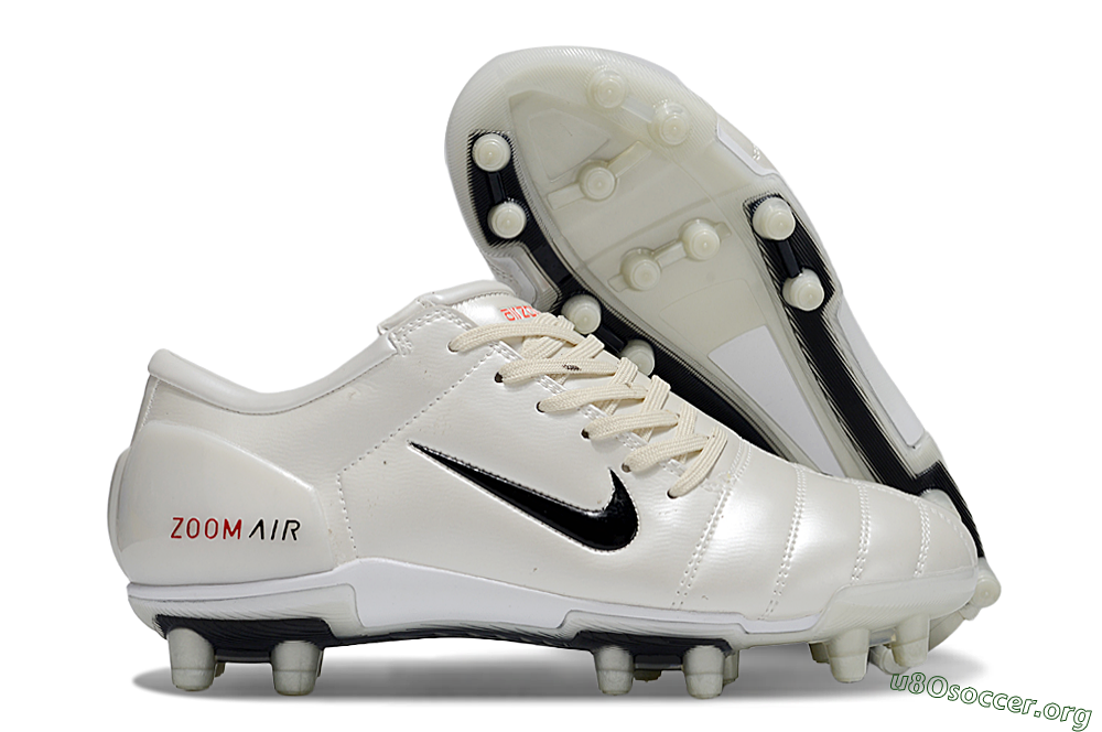 Nike Air Zoom Total 90 III FG Football Boots - White/Black/Red 2