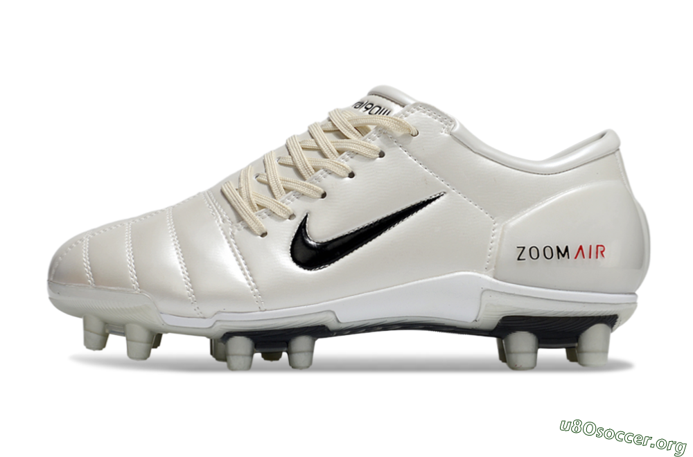Nike Air Zoom Total 90 III FG Football Boots - White/Black/Red 3