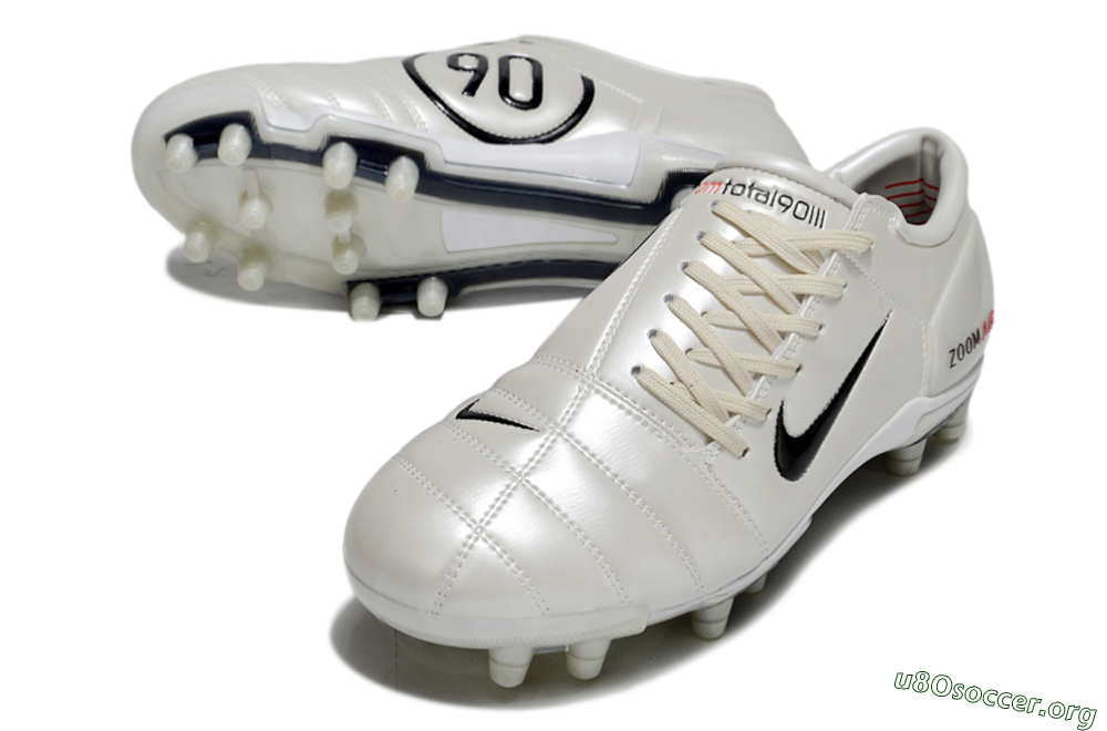 Nike Air Zoom Total 90 III FG Football Boots - White/Black/Red 0