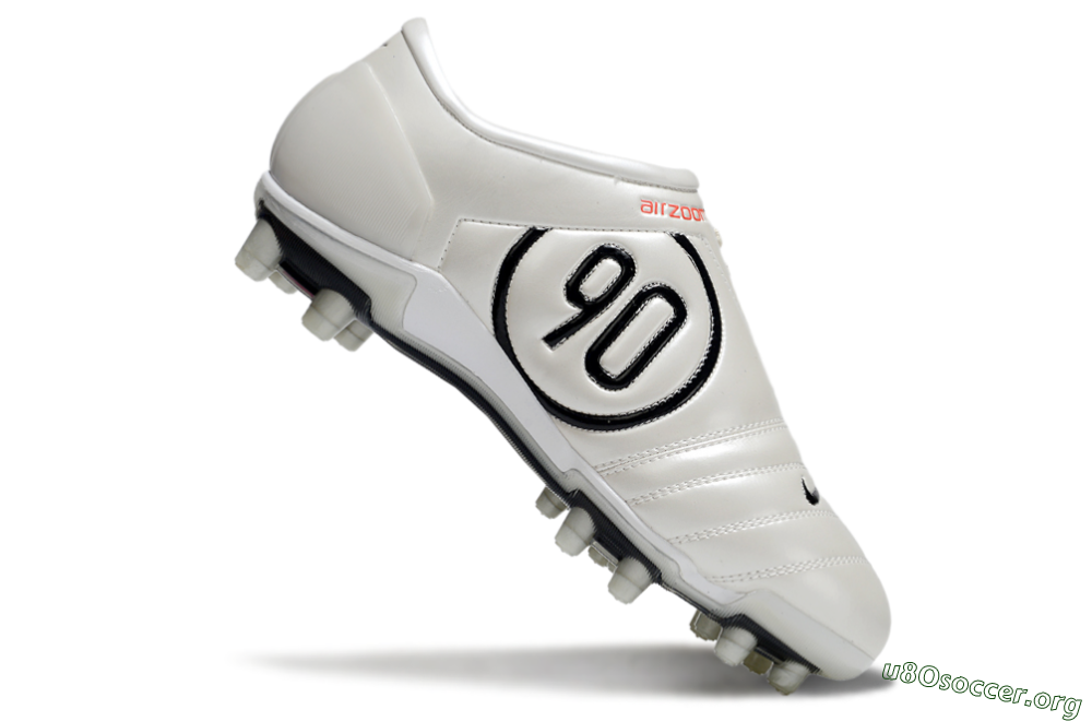 Nike Air Zoom Total 90 III FG Football Boots - White/Black/Red 4
