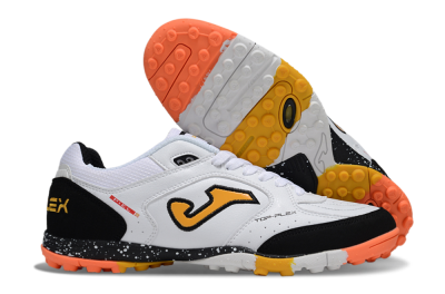 Joma Top Flex TF Football Shoes - White/Yellow/Black