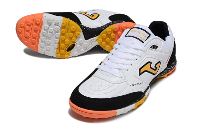 Joma Top Flex TF Football Shoes - White/Yellow/Black