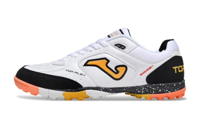 Joma Top Flex TF Football Shoes - White/Yellow/Black