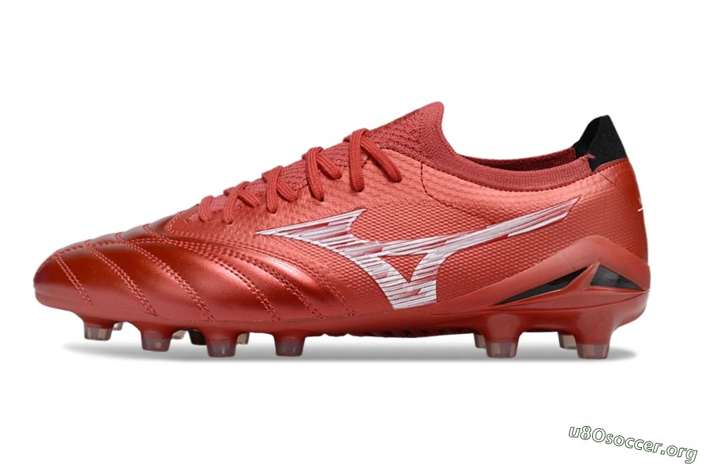 Mizuno Morelia Neo 4 FG Football Boots - Red/White/Black 3