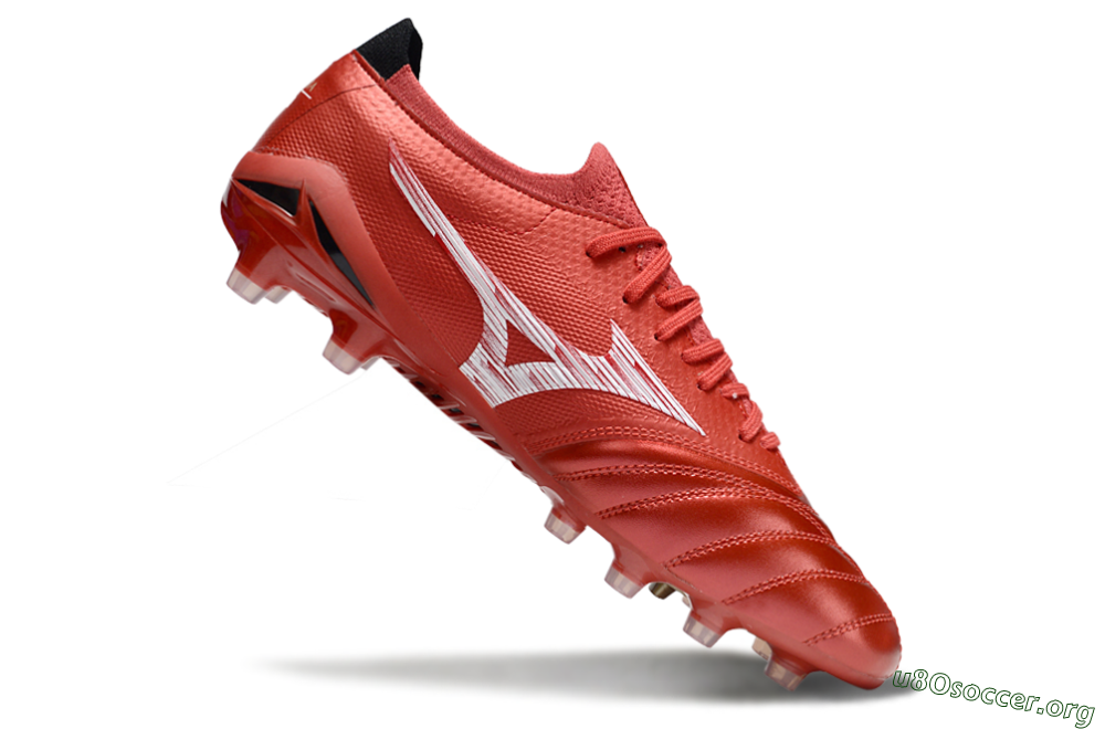 Mizuno Morelia Neo 4 FG Football Boots - Red/White/Black 4