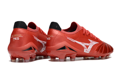 Mizuno Morelia Neo 4 FG Football Boots - Red/White/Black