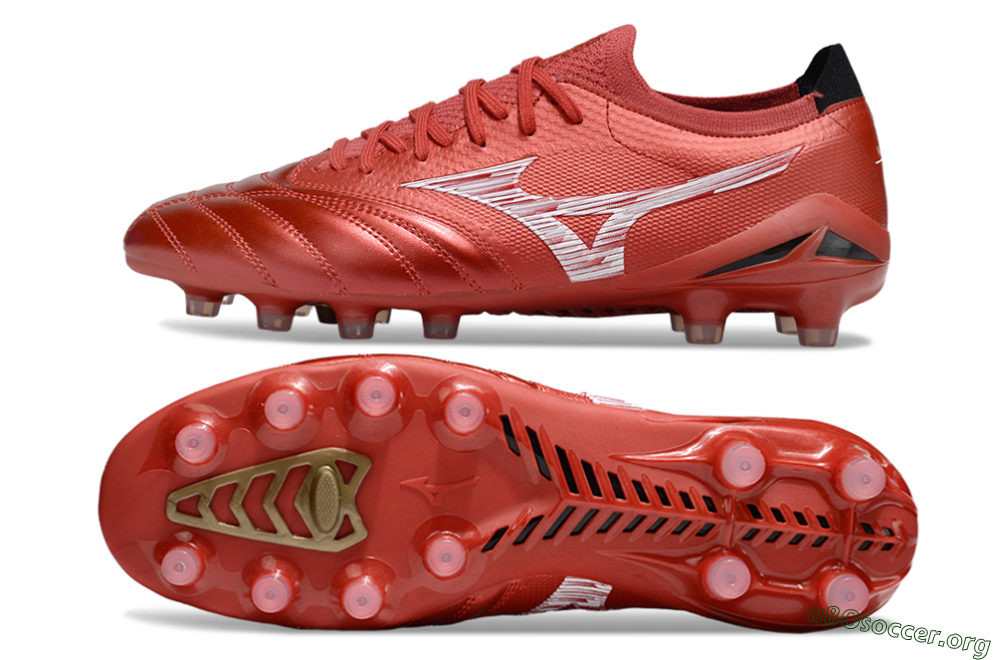 Mizuno Morelia Neo 4 FG Football Boots - Red/White/Black 1