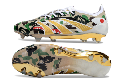 Adidas Predator 25 Elite FG Football Boots - Camo/White/Gold
