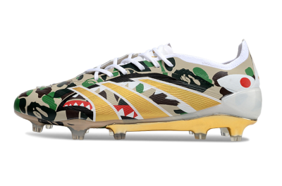 Adidas Predator 25 Elite FG Football Boots - Camo/White/Gold
