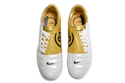 Nike Air Zoom Total 90 III FG Football Boots - White/Black/Gold