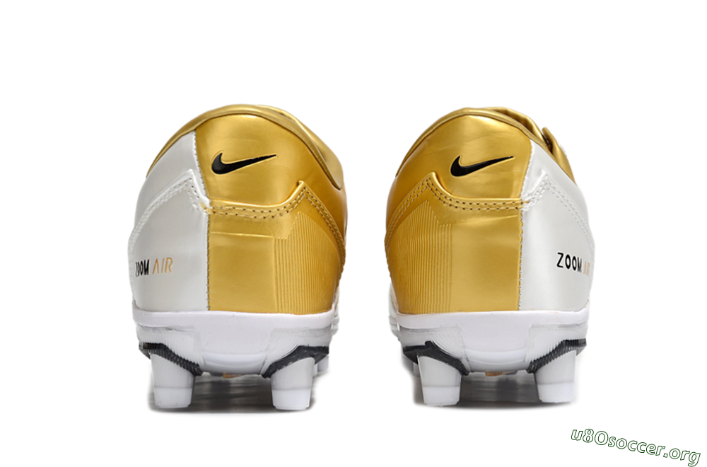Nike Air Zoom Total 90 III FG Football Boots - White/Black/Gold 5