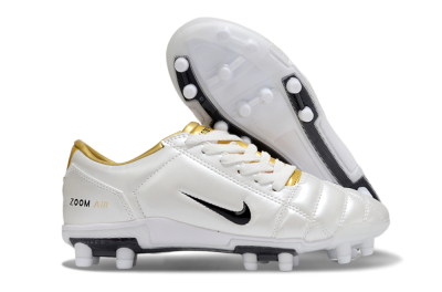 Nike Air Zoom Total 90 III FG Football Boots - White/Black/Gold