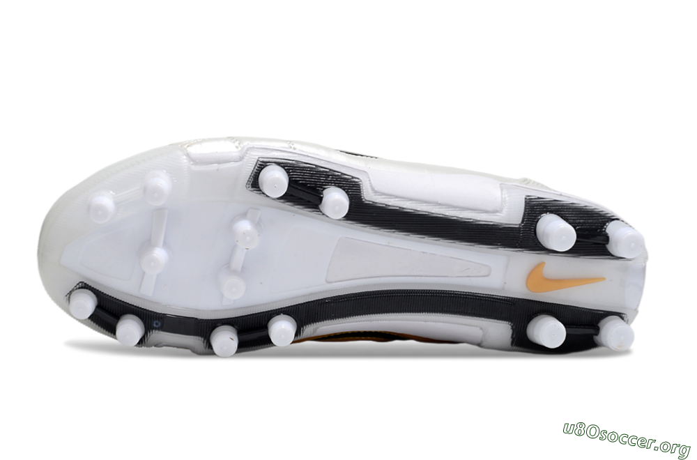 Nike Air Zoom Total 90 III FG Football Boots - White/Black/Gold 6