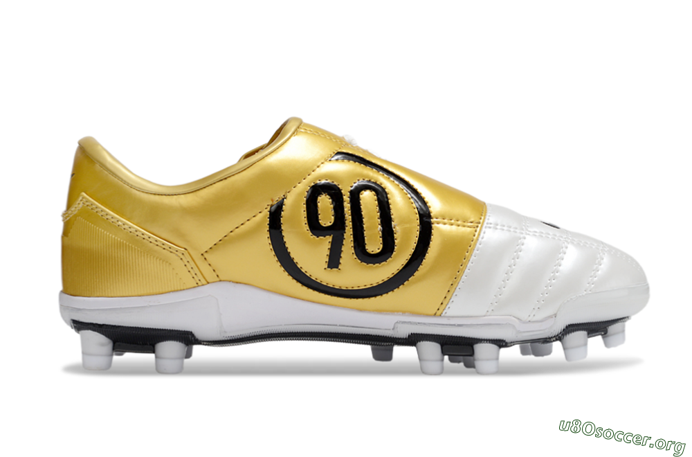 Nike Air Zoom Total 90 III FG Football Boots - White/Black/Gold 7