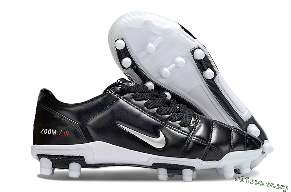 Nike Air Zoom Total 90 III FG Football Boots - Black/Silver/White 2