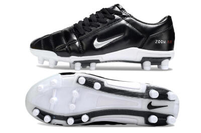 Nike Air Zoom Total 90 III FG Football Boots - Black/Silver/White