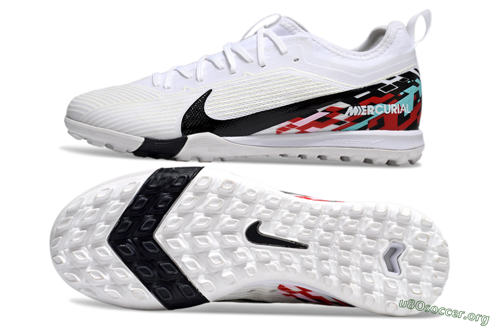Nike Air Zoom Mercurial Vapor 16 Pro TF Football Shoes - White/Black/Red 1