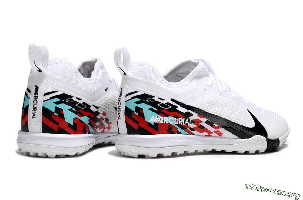 Nike Air Zoom Mercurial Vapor 16 Pro TF Football Shoes - White/Black/Red 6