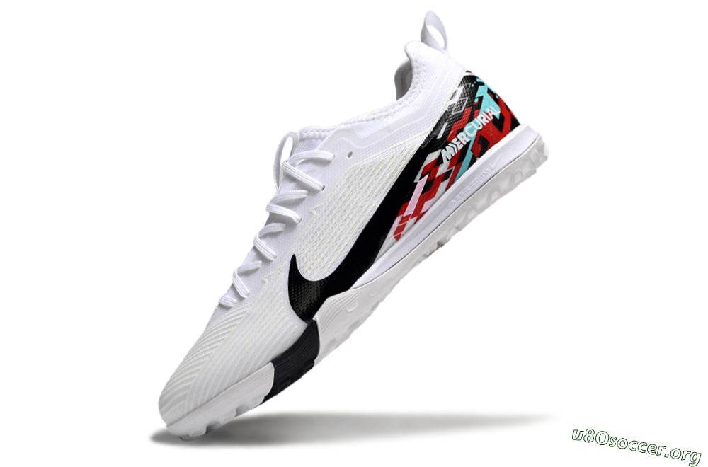 Nike Air Zoom Mercurial Vapor 16 Pro TF Football Shoes - White/Black/Red 5