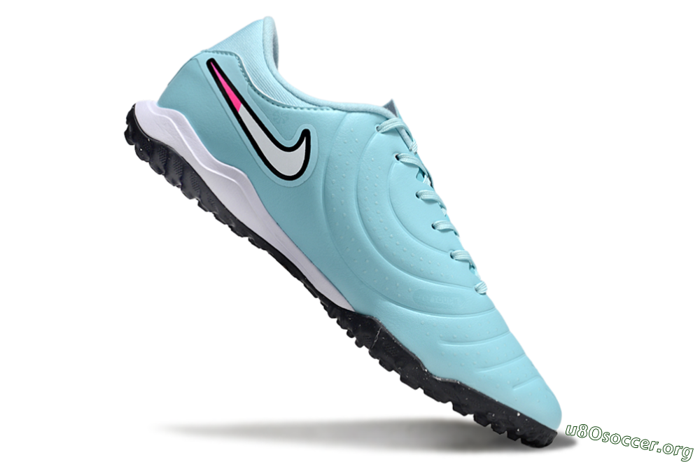 Nike Tiempo Legend 10 Academy TF Football Shoes - Jade/White/Pink 4