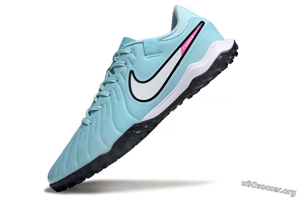 Nike Tiempo Legend 10 Academy TF Football Shoes - Jade/White/Pink 5