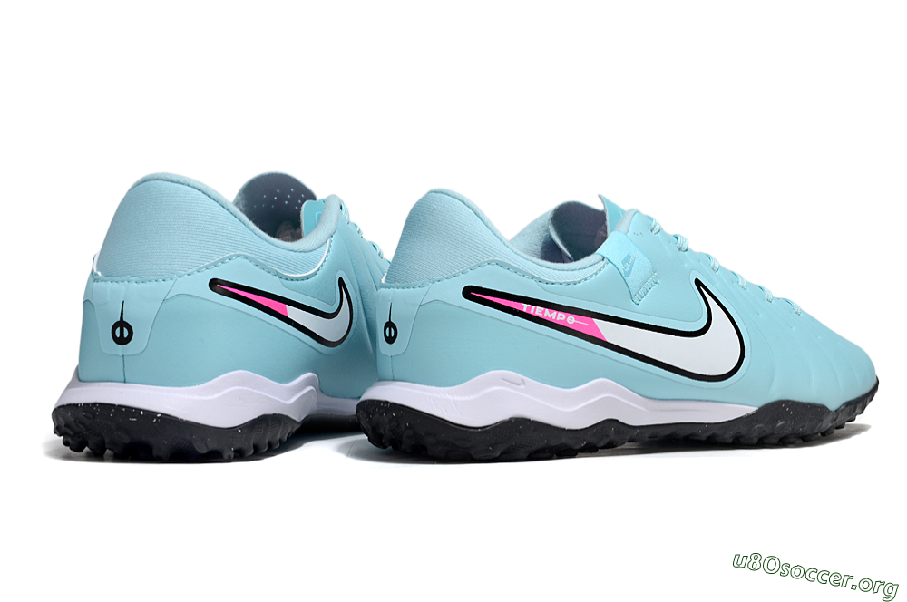 Nike Tiempo Legend 10 Academy TF Football Shoes - Jade/White/Pink 6