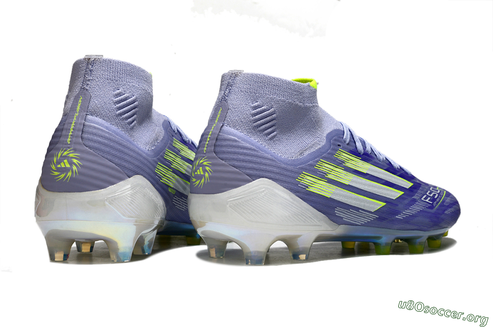 Adidas F50+ Elite Mid FG Football Boots - Blue/Silver/Yellow 6