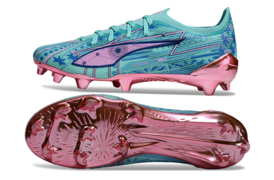 Puma Ultra Ultimate FG Football Boots - Jade/Blue/Pink