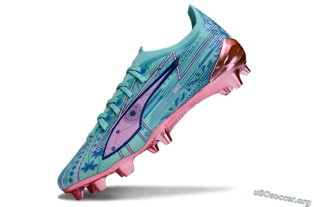 Puma Ultra Ultimate FG Football Boots - Jade/Blue/Pink 5