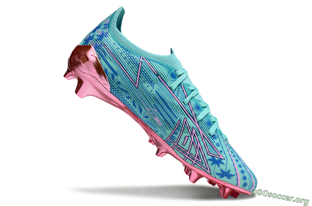 Puma Ultra Ultimate FG Football Boots - Jade/Blue/Pink 4