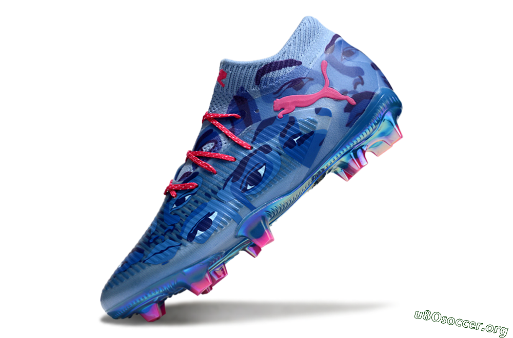 Puma Future 8 Ultimate FG Football Boots - Blue/Pink/Gold 5