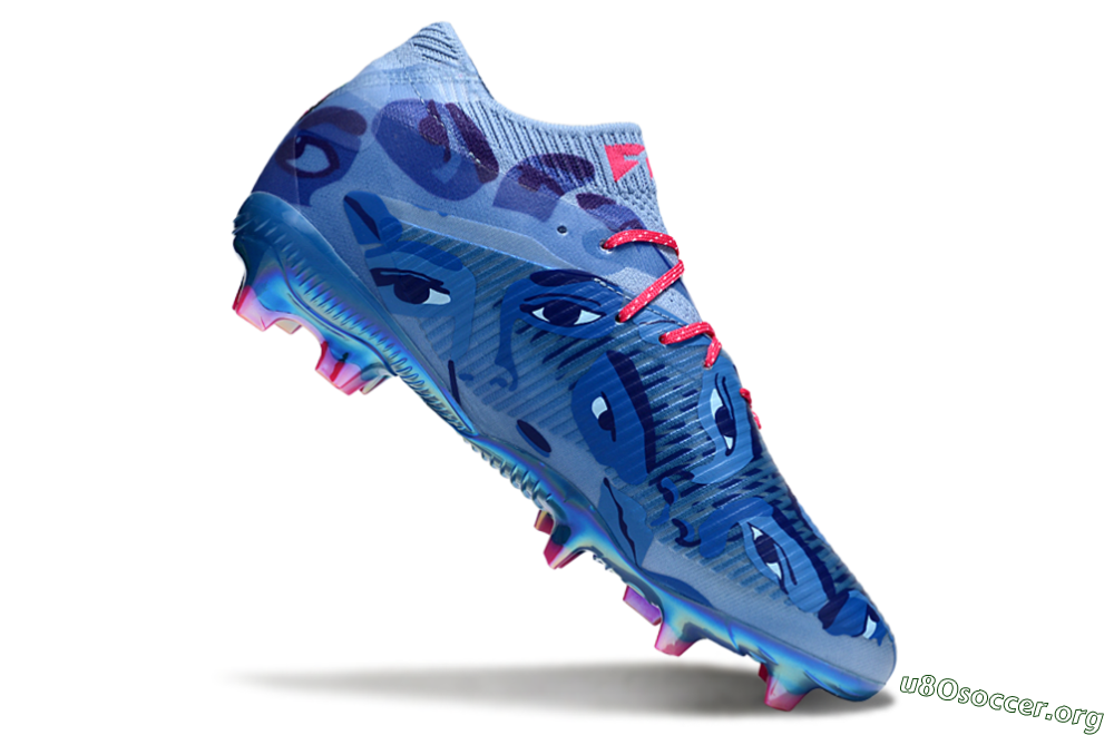 Puma Future 8 Ultimate FG Football Boots - Blue/Pink/Gold 4