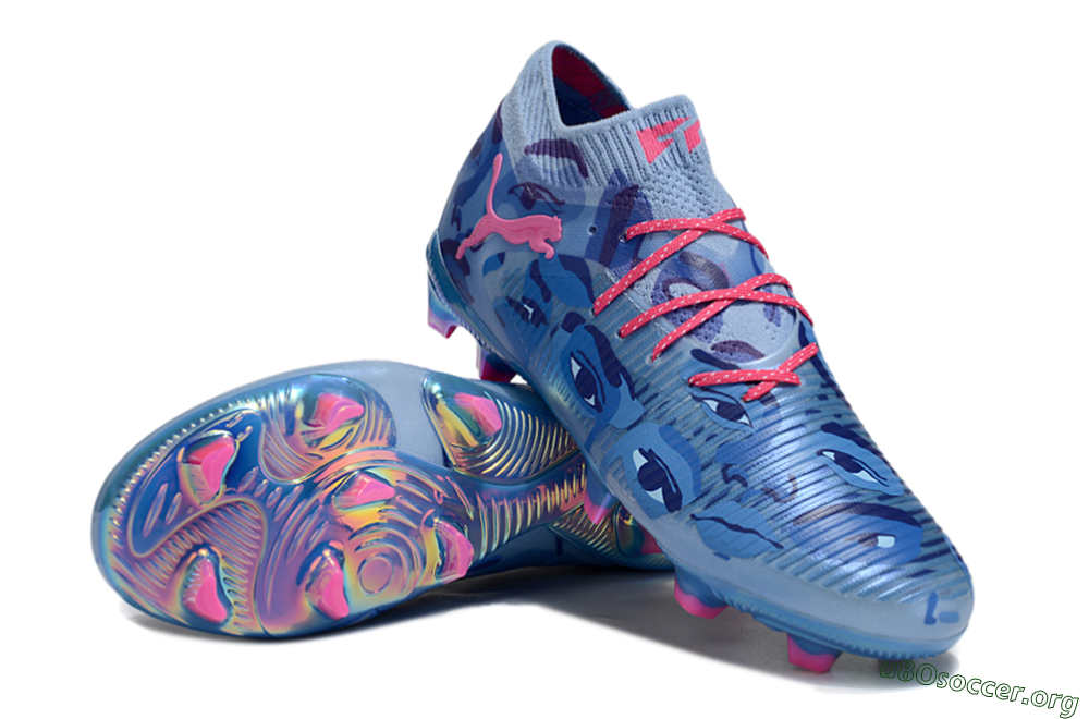 Puma Future 8 Ultimate FG Football Boots - Blue/Pink/Gold 0