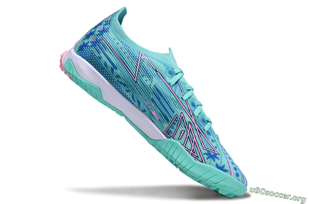 Puma Ultra Ultimate TF Football Shoes - Jade/Blue/Pink 4