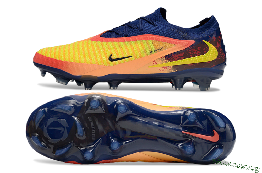 Nike Phantom 6 Elite Low FG Football Boots - Yellow/Red/Blue/Gold 1