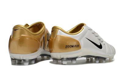 Nike Air Zoom Total 90 III FG Football Boots - White/Black/Gold