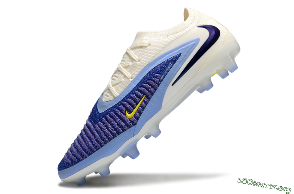 Nike Phantom 6 Elite Low FG Football Boots - Blue/White/Yellow 5