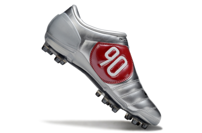 Nike Air Zoom Total 90 III FG Football Boots - Silver/Black/Red