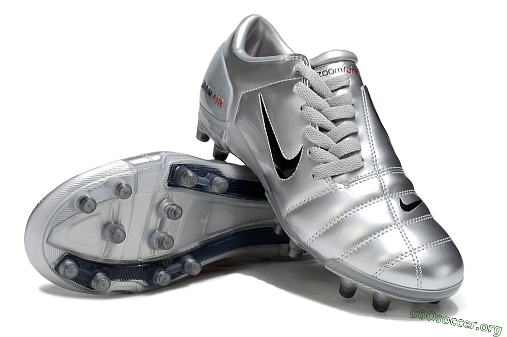 Nike Air Zoom Total 90 III FG Football Boots - Silver/Black/Red 0