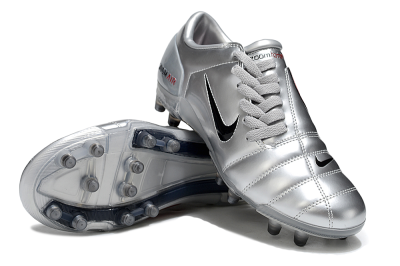 Nike Air Zoom Total 90 III FG Football Boots - Silver/Black/Red