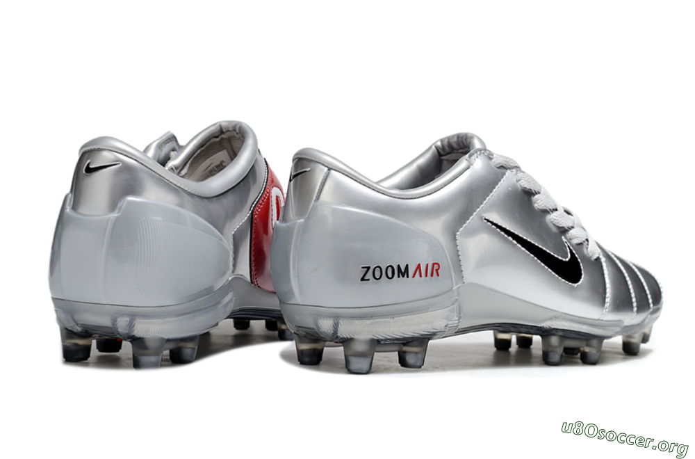Nike Air Zoom Total 90 III FG Football Boots - Silver/Black/Red 6