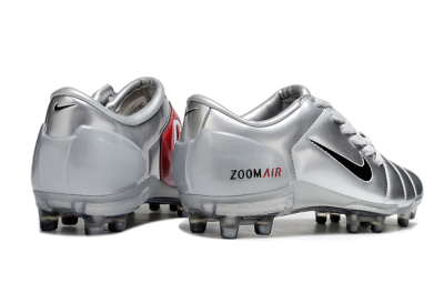 Nike Air Zoom Total 90 III FG Football Boots - Silver/Black/Red