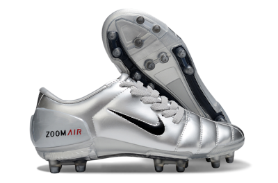 Nike Air Zoom Total 90 III FG Football Boots - Silver/Black/Red