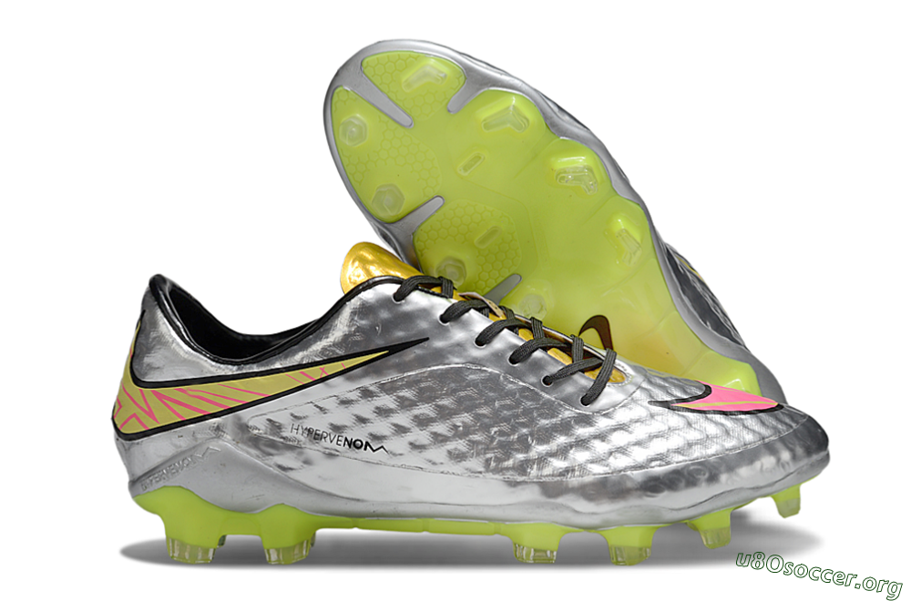 Nike Hypervenom Phantom Rgn SE FG Football Boots - Silver/Pink/Gold 2