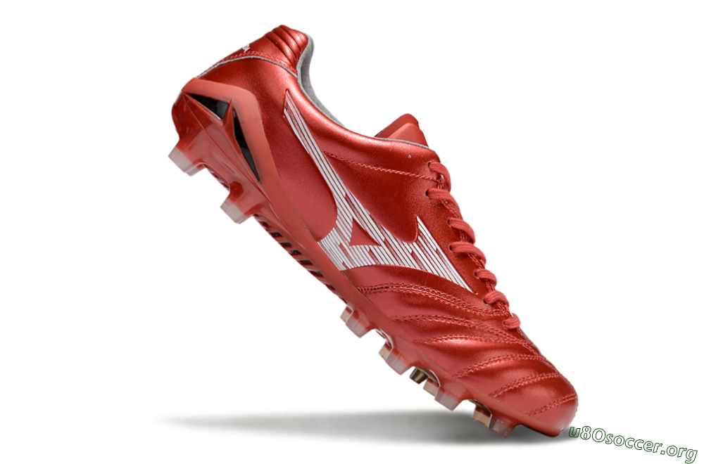 Mizuno Morelia Neo 4 FG Football Boots - Red/White 4